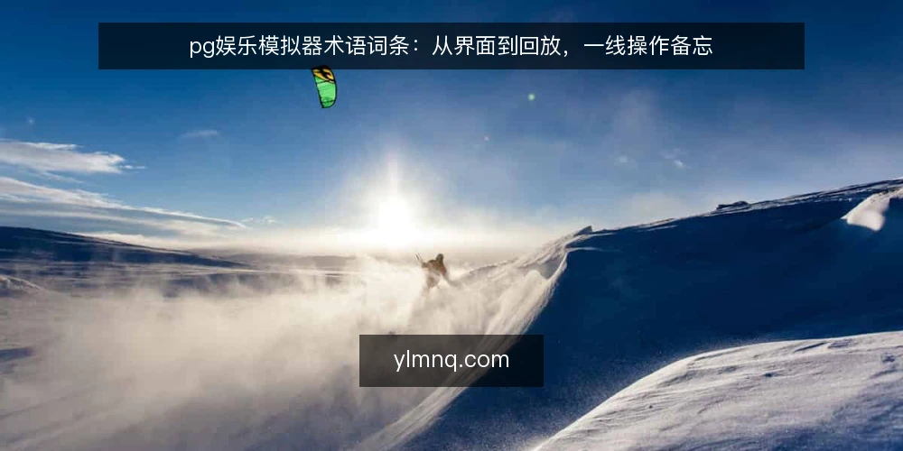 pg娱乐模拟器术语词条:从界面到回放,一线操作备忘 — 现场观察:界面与术语的对应关系 配图
